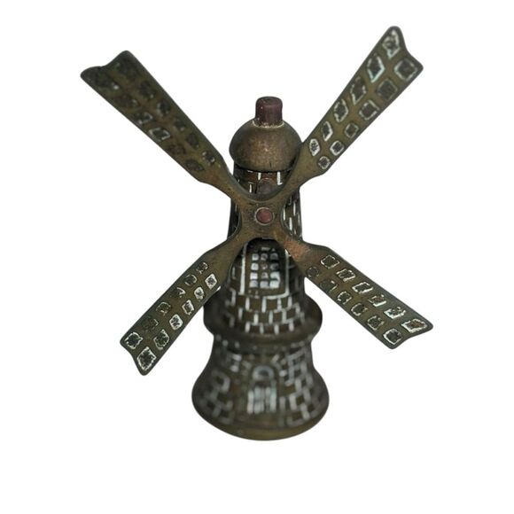 Vintage Brass Windmill Bell - Picture 1 of 7